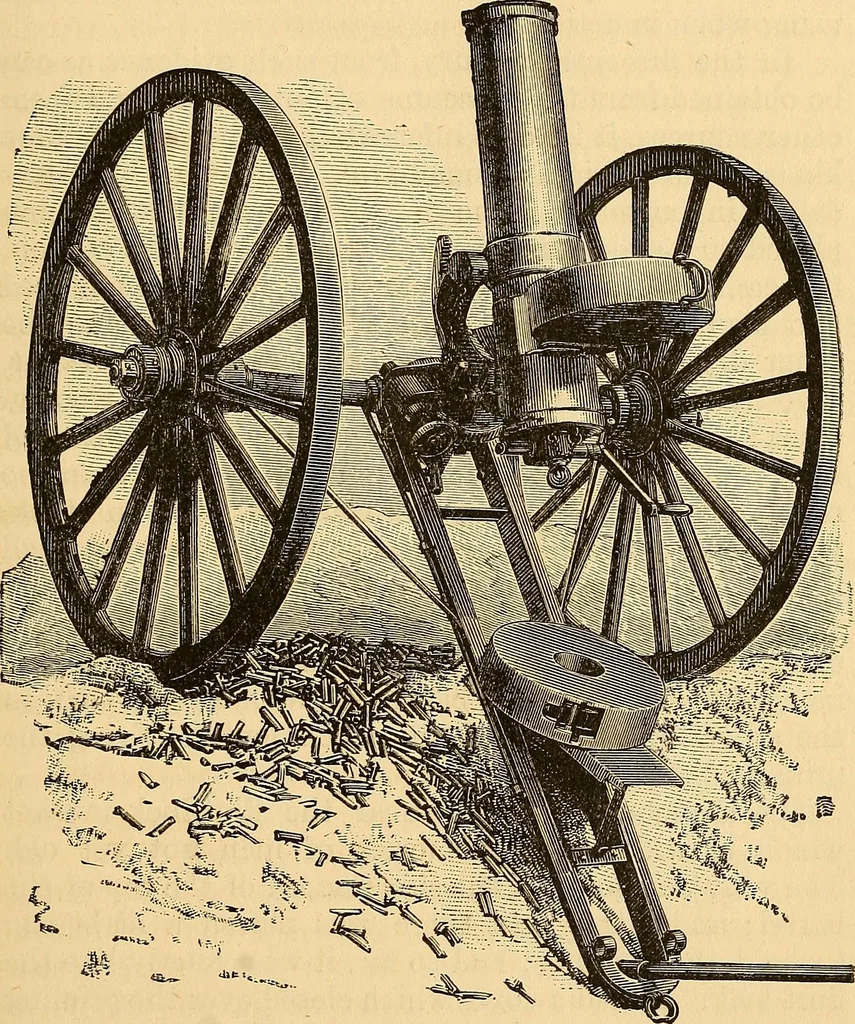 An illustration from The great inventions : their history, from the earliest period to the present. Their influence on civilization, accompanied by sketches of lives of the principal inventors; their labors, their hardships and their triumphs, 1883, leaf 382