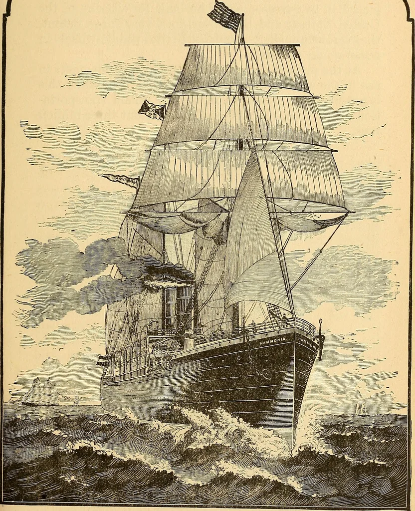 An illustration from The great inventions : their history, from the earliest period to the present. Their influence on civilization, accompanied by sketches of lives of the principal inventors; their labors, their hardships and their triumphs, 1883, leaf 464