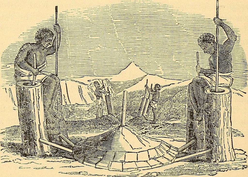 An illustration from The great inventions : their history, from the earliest period to the present. Their influence on civilization, accompanied by sketches of lives of the principal inventors; their labors, their hardships and their triumphs, 1883, leaf 551
