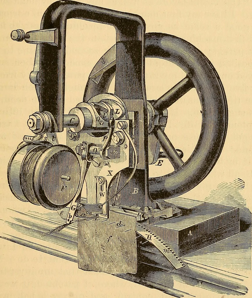 An illustration from The great inventions : their history, from the earliest period to the present. Their influence on civilization, accompanied by sketches of lives of the principal inventors; their labors, their hardships and their triumphs, 1883, leaf 618
