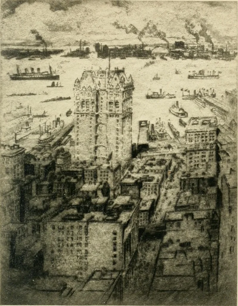 An illustration from The great New York, 1900, leaf 10