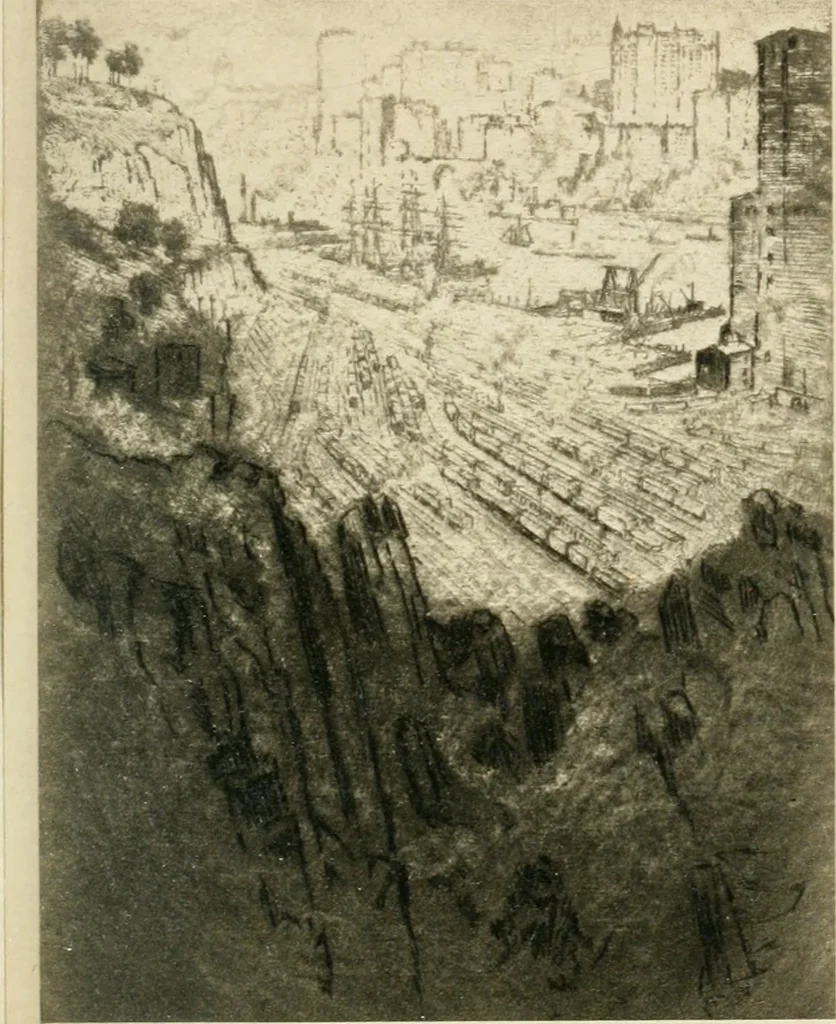 An illustration from The great New York, 1900, leaf 12