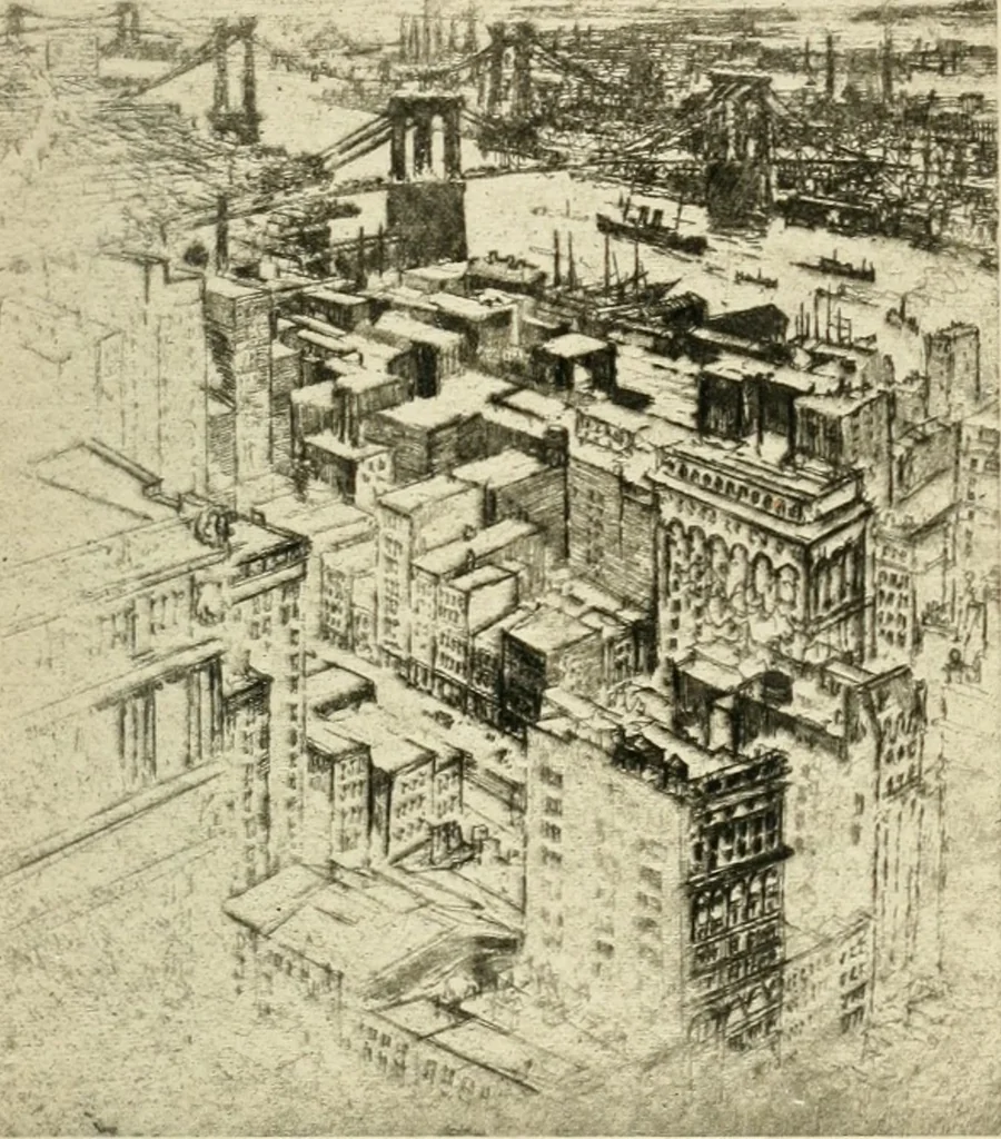 An illustration from The great New York, 1900, leaf 16