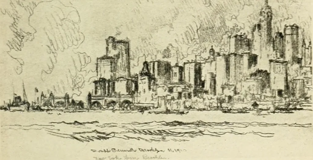 An illustration from The great New York, 1900, leaf 36