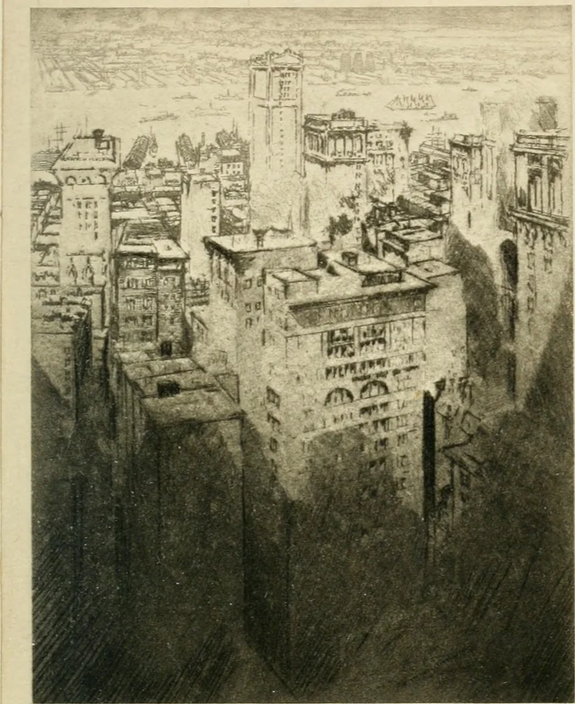 An illustration from The great New York, 1900, leaf 8
