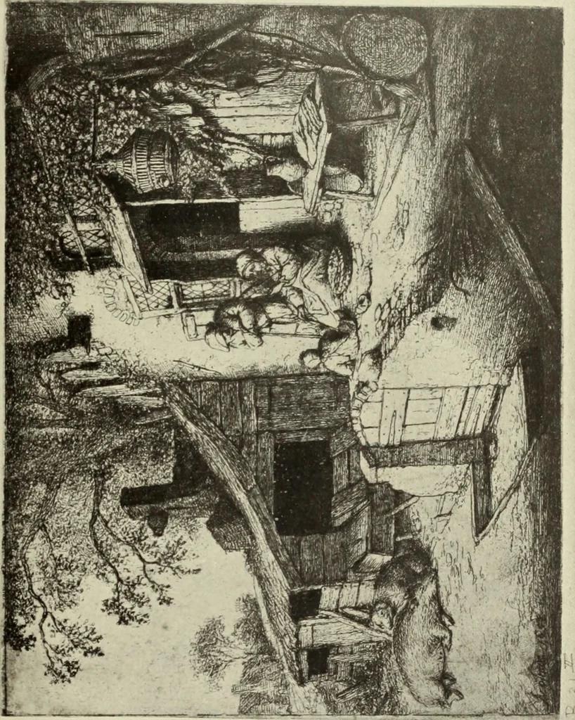 An illustration from The great painter-etchers from Rembrandt to Whistler, 1914, leaf 100