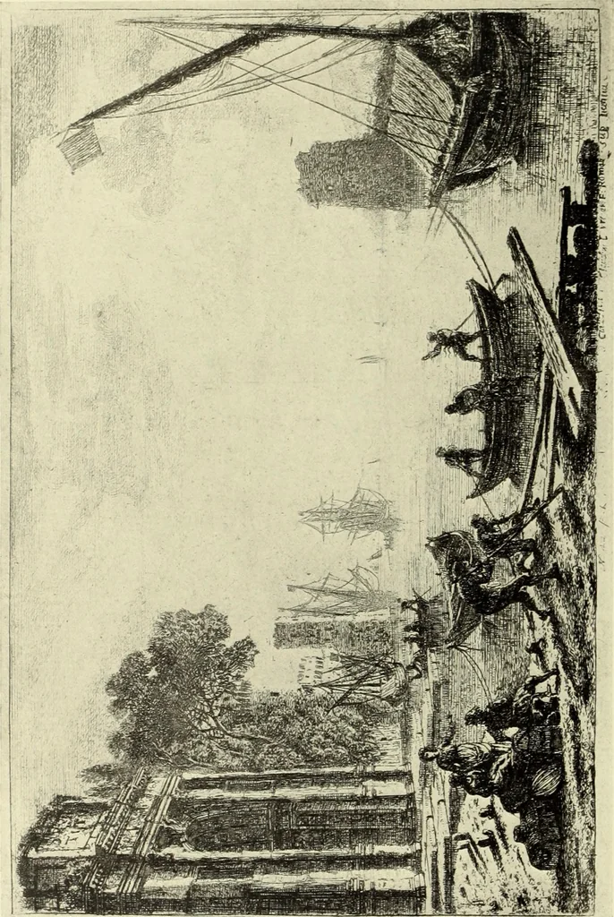 An illustration from The great painter-etchers from Rembrandt to Whistler, 1914, leaf 147