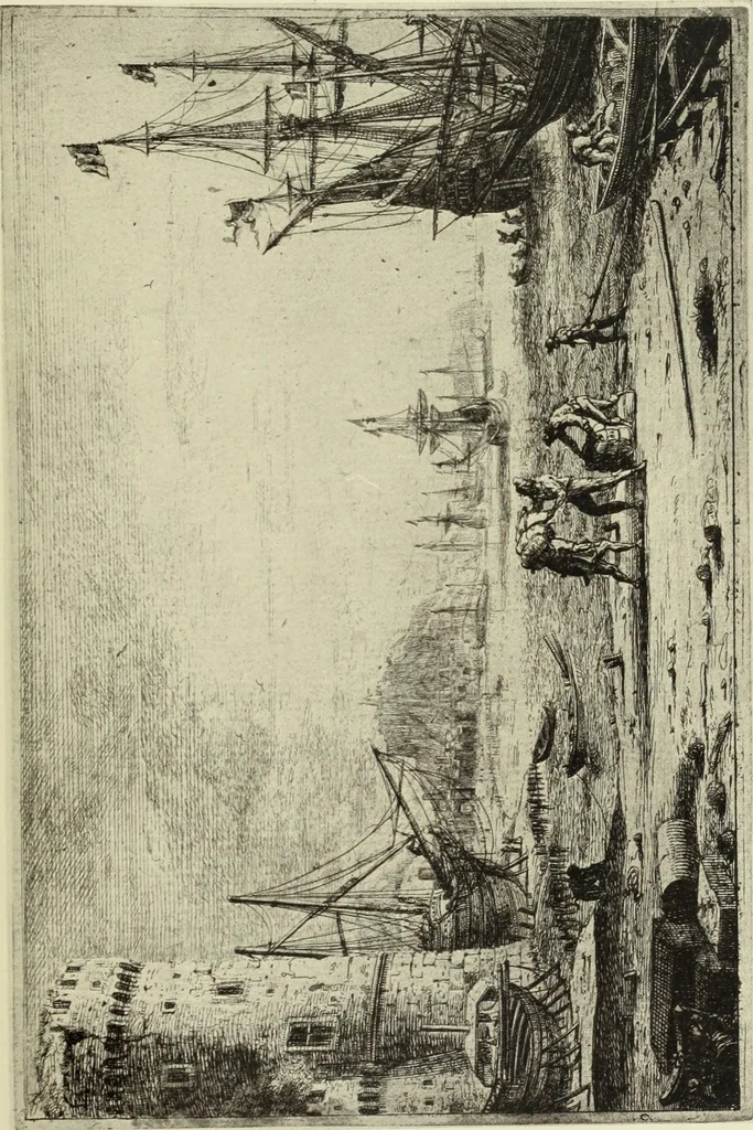 An illustration from The great painter-etchers from Rembrandt to Whistler, 1914, leaf 148