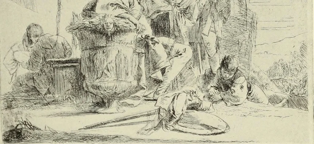 An illustration from The great painter-etchers from Rembrandt to Whistler, 1914, leaf 168
