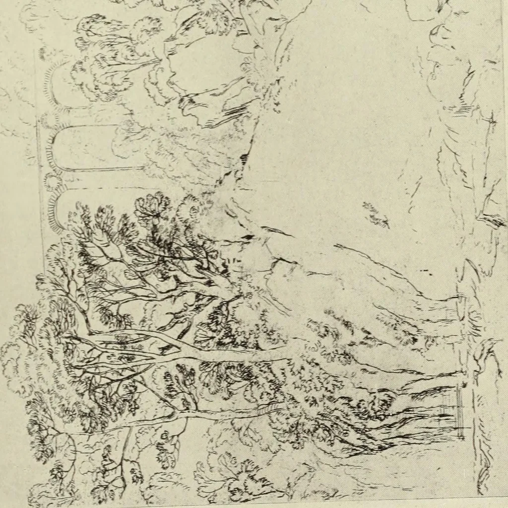 An illustration from The great painter-etchers from Rembrandt to Whistler, 1914, leaf 186