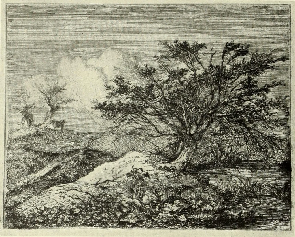 An illustration from The great painter-etchers from Rembrandt to Whistler, 1914, leaf 187