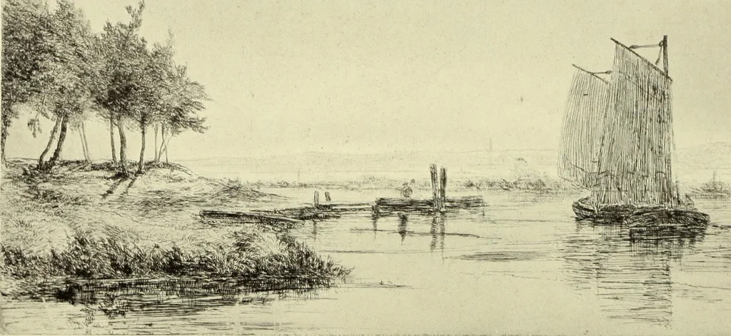 An illustration from The great painter-etchers from Rembrandt to Whistler, 1914, leaf 195