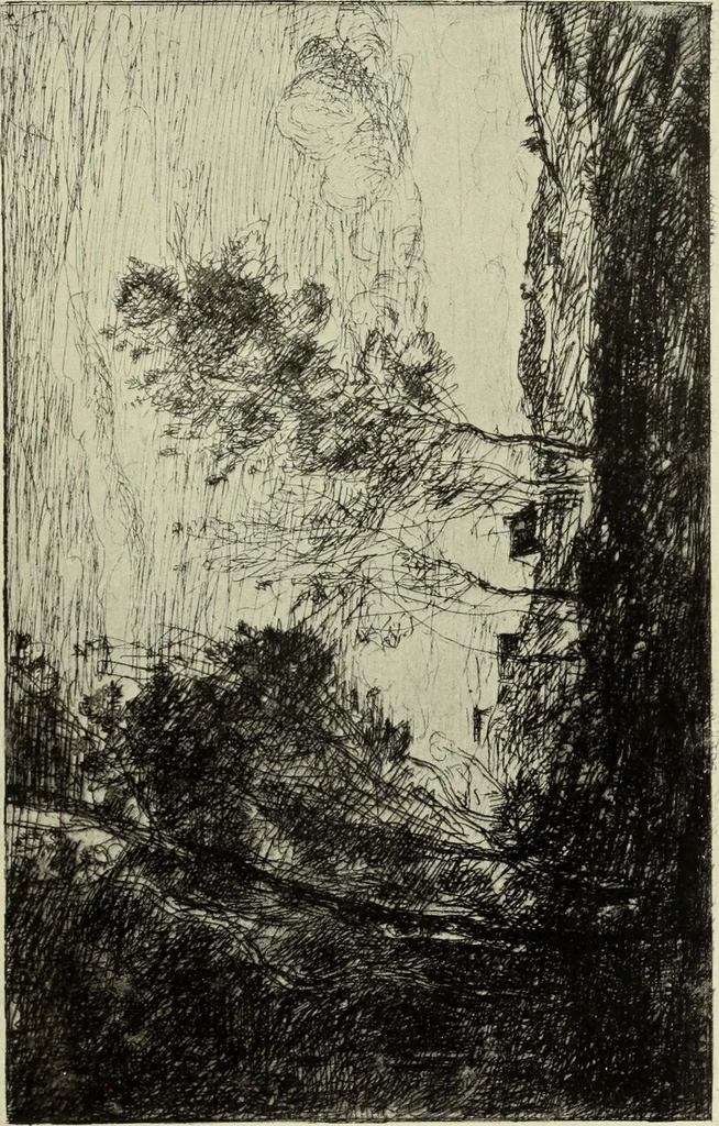 An illustration from The great painter-etchers from Rembrandt to Whistler, 1914, leaf 200