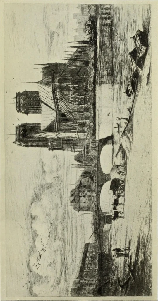 An illustration from The great painter-etchers from Rembrandt to Whistler, 1914, leaf 216