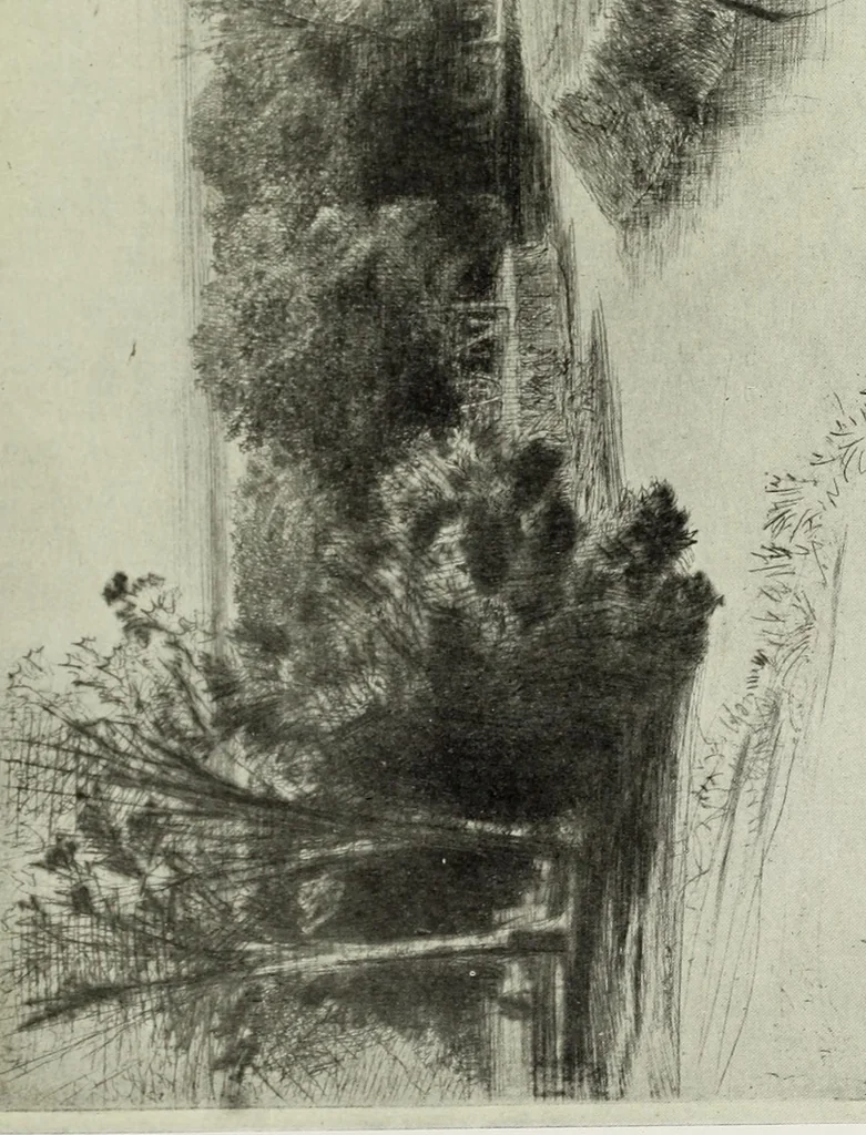 An illustration from The great painter-etchers from Rembrandt to Whistler, 1914, leaf 234
