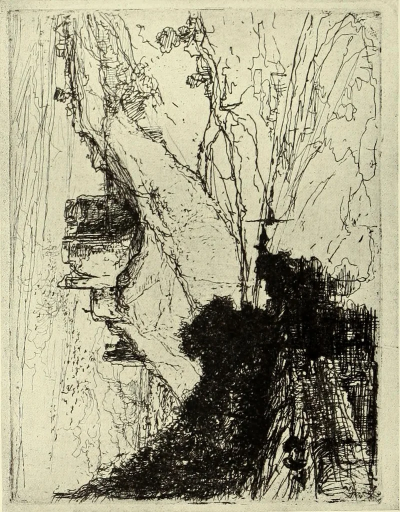 An illustration from The great painter-etchers from Rembrandt to Whistler, 1914, leaf 237