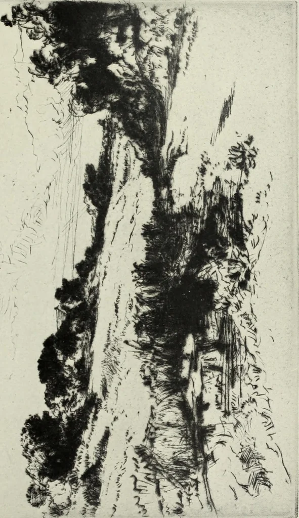 An illustration from The great painter-etchers from Rembrandt to Whistler, 1914, leaf 240