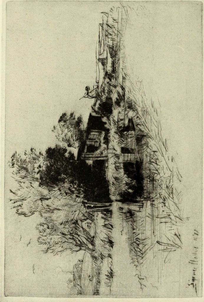 An illustration from The great painter-etchers from Rembrandt to Whistler, 1914, leaf 243