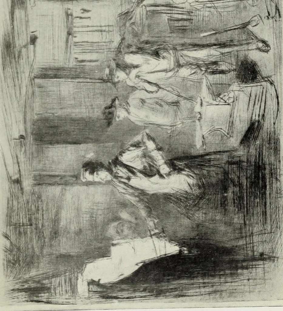 An illustration from The great painter-etchers from Rembrandt to Whistler, 1914, leaf 264