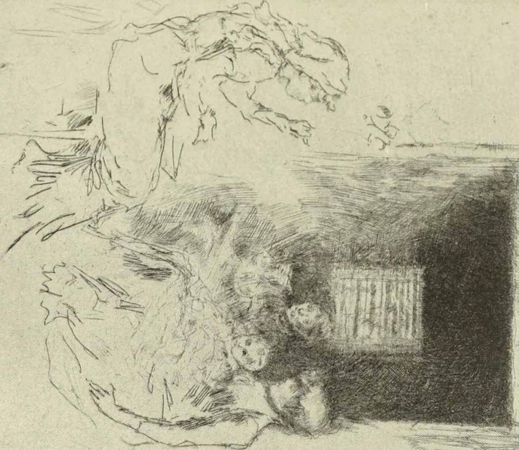 An illustration from The great painter-etchers from Rembrandt to Whistler, 1914, leaf 278