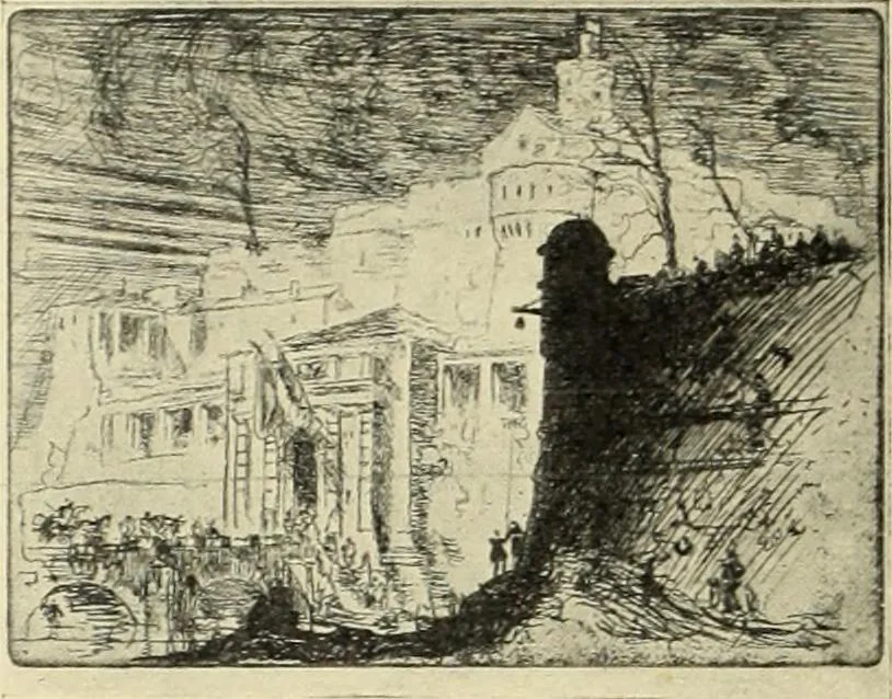 An illustration from The great painter-etchers from Rembrandt to Whistler, 1914, leaf 289