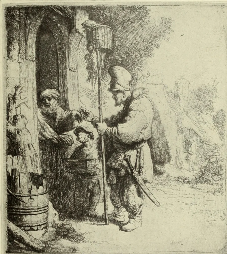 An illustration from The great painter-etchers from Rembrandt to Whistler, 1914, leaf 66
