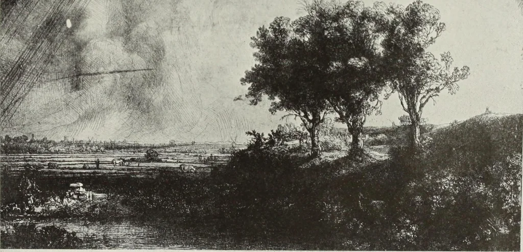 An illustration from The great painter-etchers from Rembrandt to Whistler, 1914, leaf 74