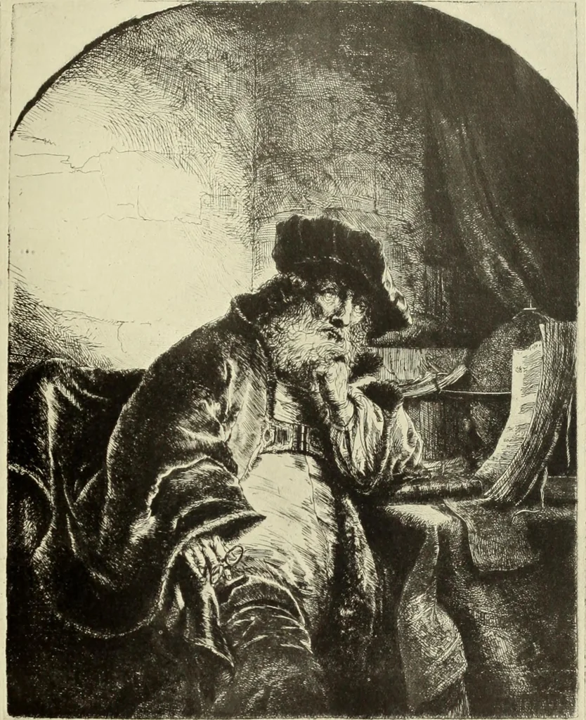 An illustration from The great painter-etchers from Rembrandt to Whistler, 1914, leaf 94
