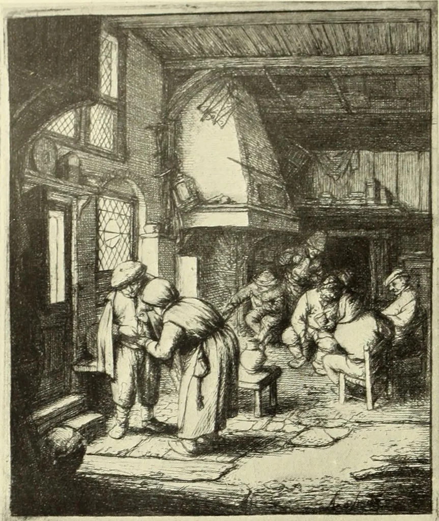 An illustration from The great painter-etchers from Rembrandt to Whistler, 1914, leaf 97