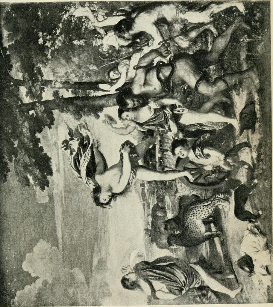 An illustration from Great pictures as seen and described by famous writers, 1900, leaf 109