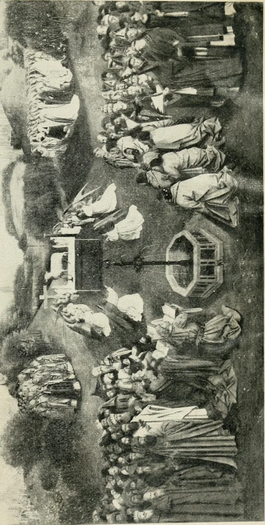 An illustration from Great pictures as seen and described by famous writers, 1900, leaf 217