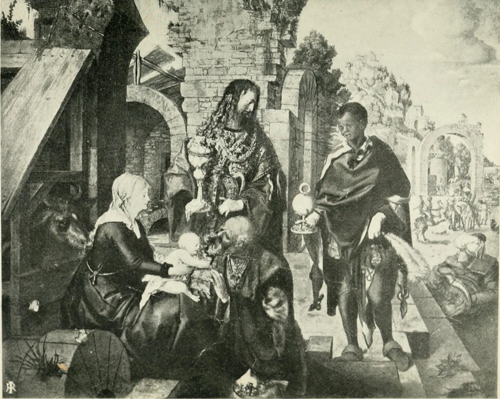 An illustration from Great pictures as seen and described by famous writers, 1900, leaf 295
