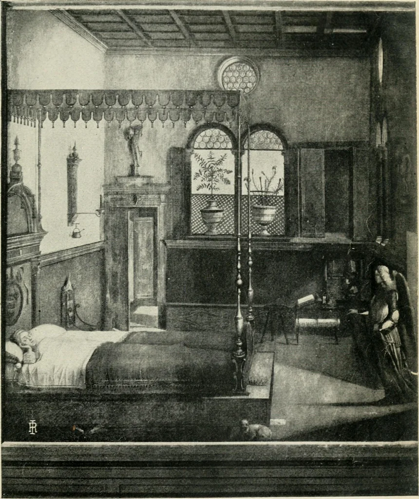 An illustration from Great pictures as seen and described by famous writers, 1900, leaf 91