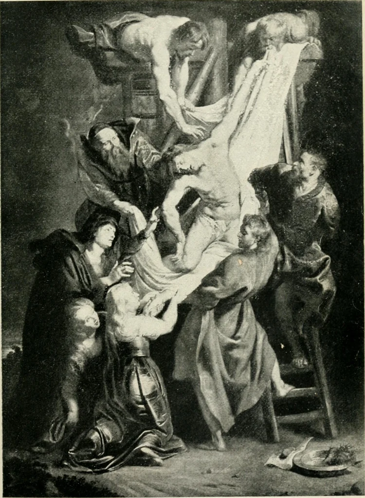 An illustration from Great pictures as seen and described by famous writers, 1900, leaf 97
