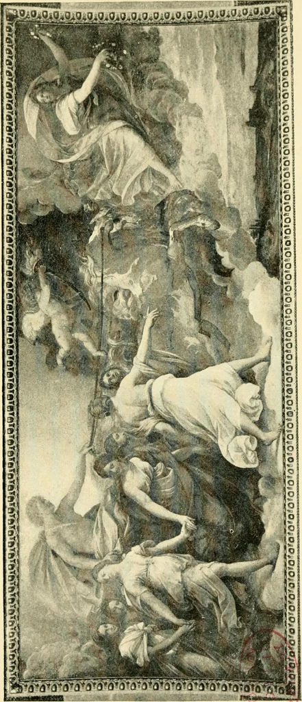 An illustration from Great pictures, as seen and described by famous writers, 1899, leaf 167