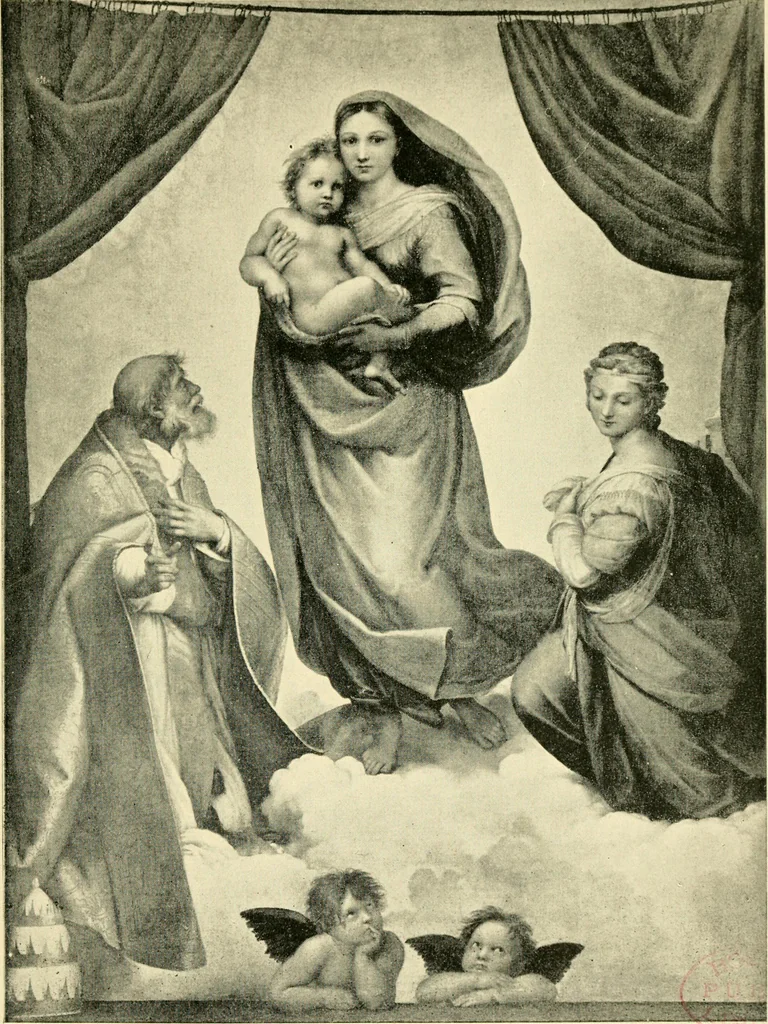An illustration from Great pictures, as seen and described by famous writers, 1899, leaf 77