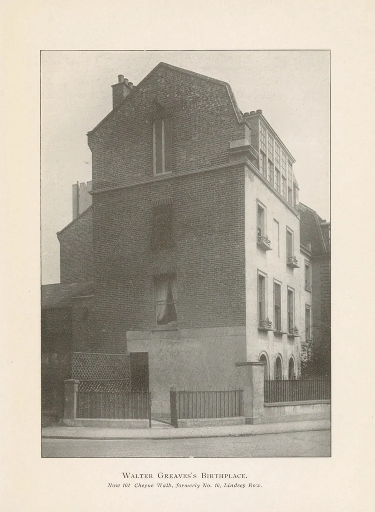 An illustration from Greaves, Whistler & Chelsea : a personal note, 1911, leaf 25