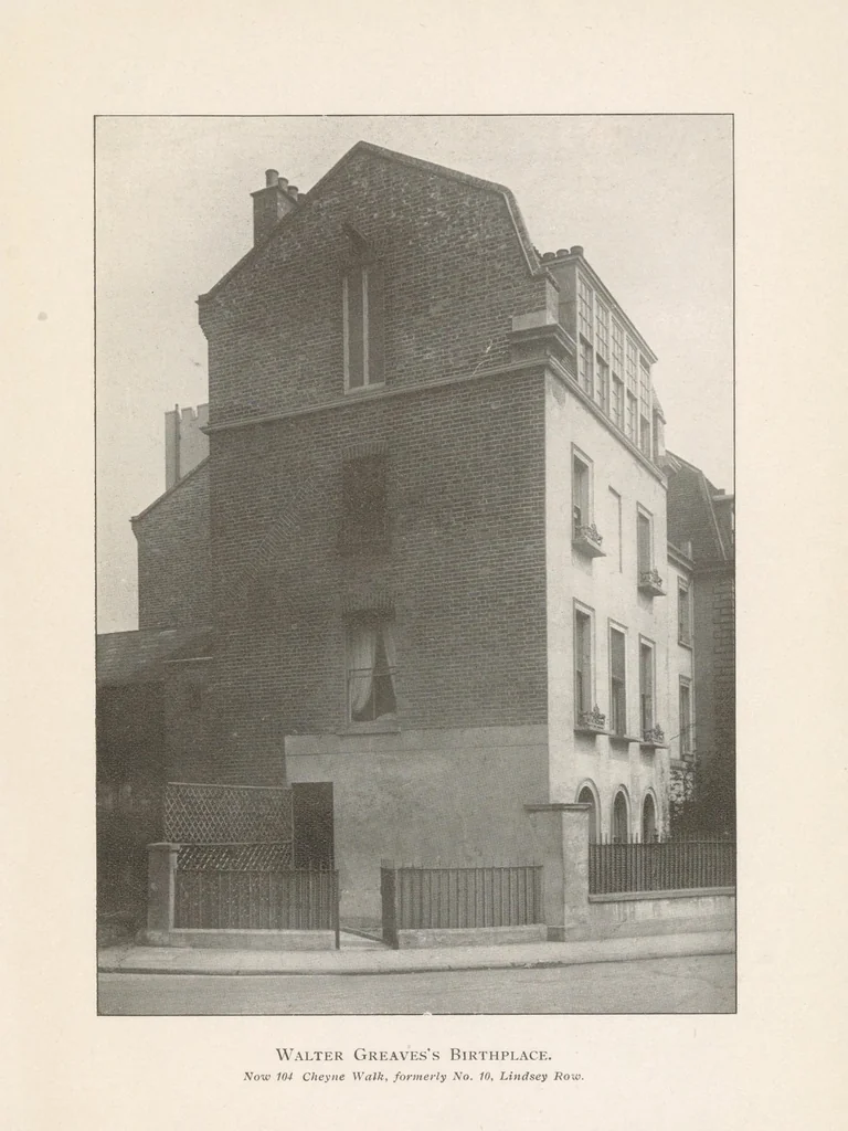 An illustration from Greaves, Whistler & Chelsea : a personal note, 1911, leaf 25