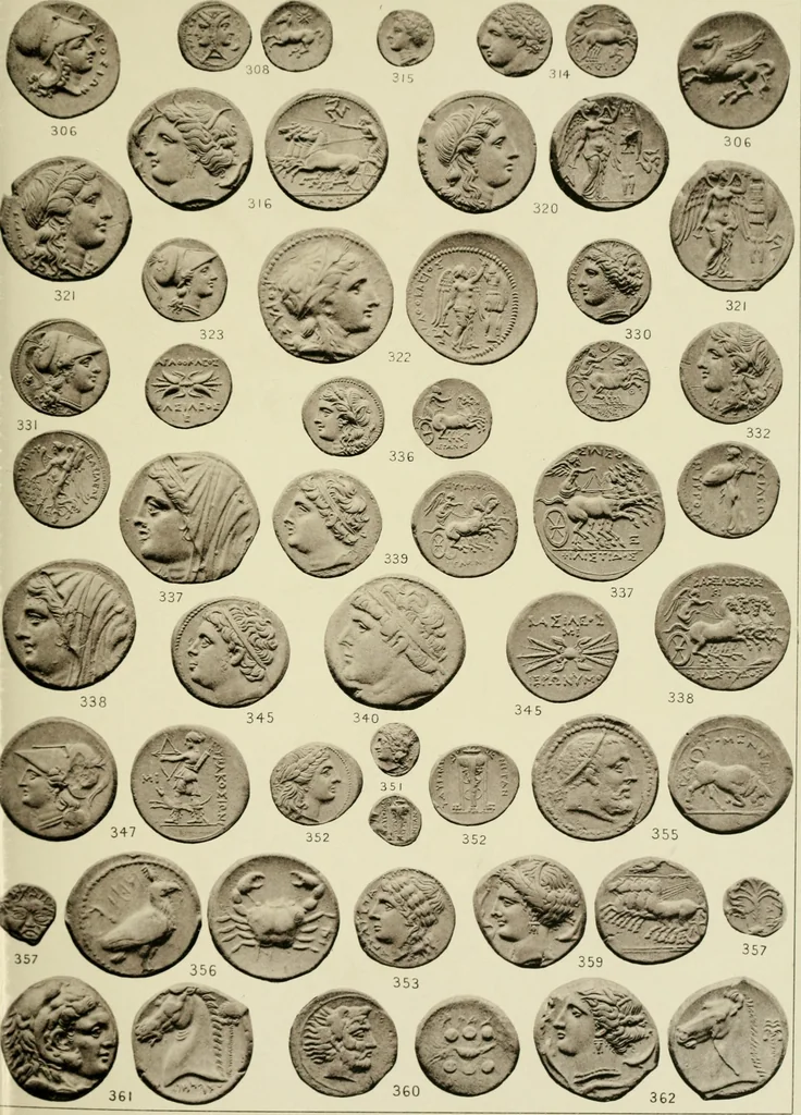 An illustration from Greek coins and their parent cities, 1902, leaf 112