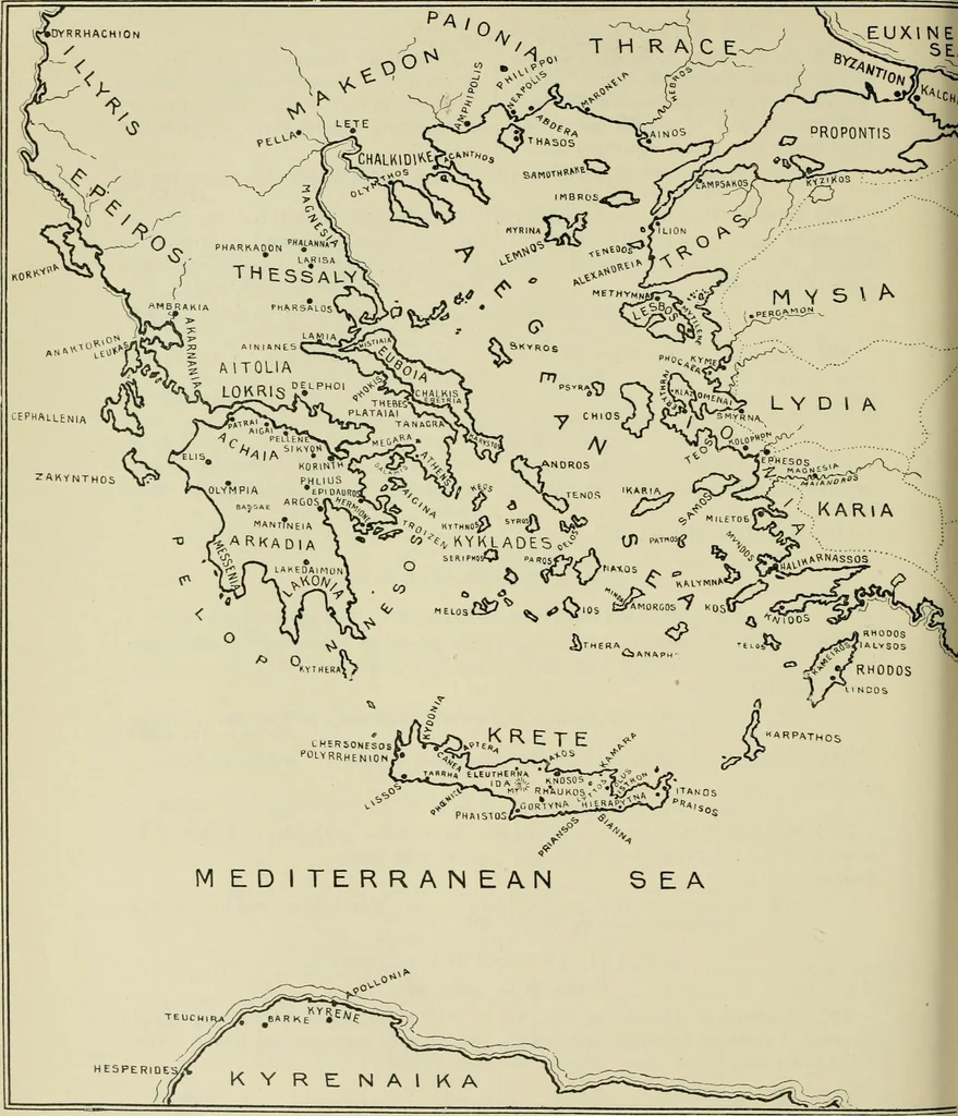 An illustration from Greek coins and their parent cities, 1902, leaf 121