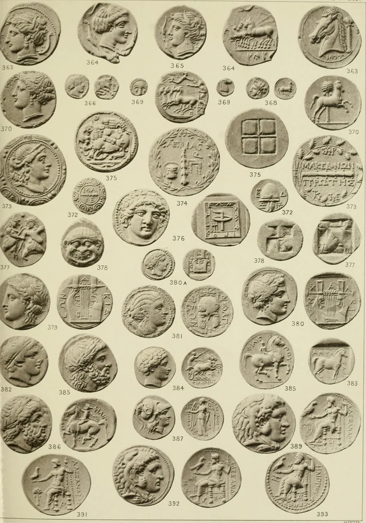 An illustration from Greek coins and their parent cities, 1902, leaf 124