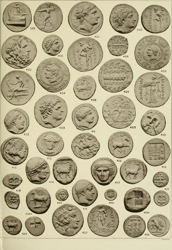 An illustration from Greek coins and their parent cities, 1902, leaf 130
