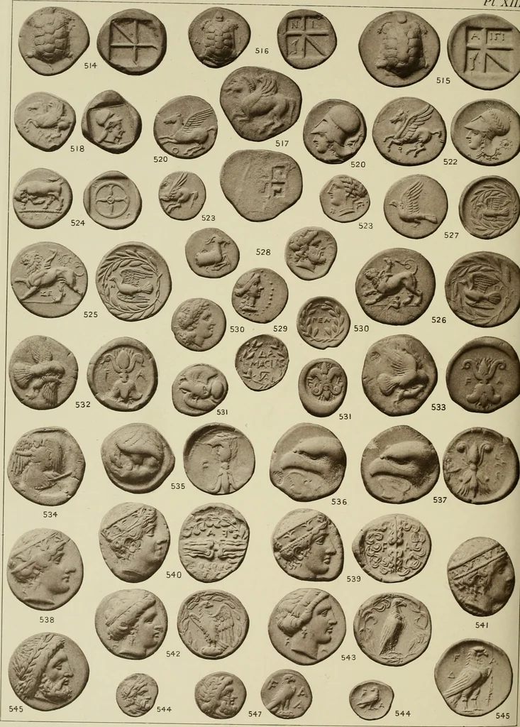 An illustration from Greek coins and their parent cities, 1902, leaf 157