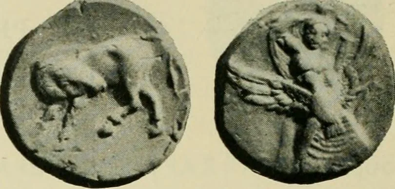 An illustration from Greek coins and their parent cities, 1902, leaf 167