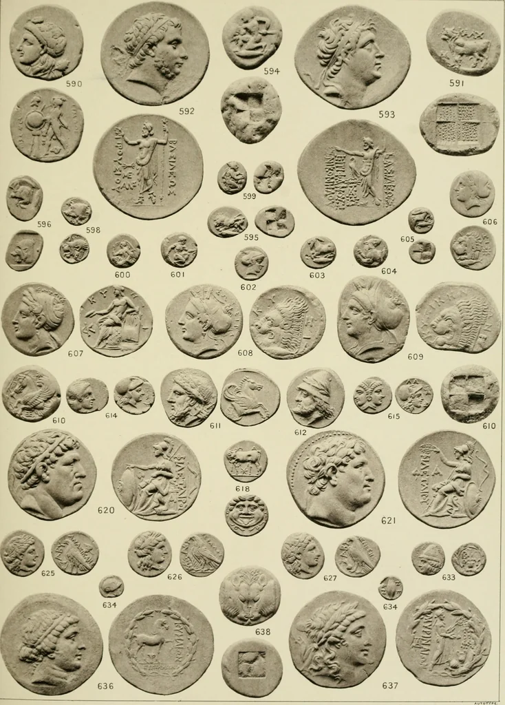 An illustration from Greek coins and their parent cities, 1902, leaf 176