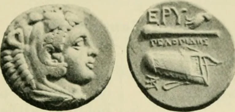 An illustration from Greek coins and their parent cities, 1902, leaf 188