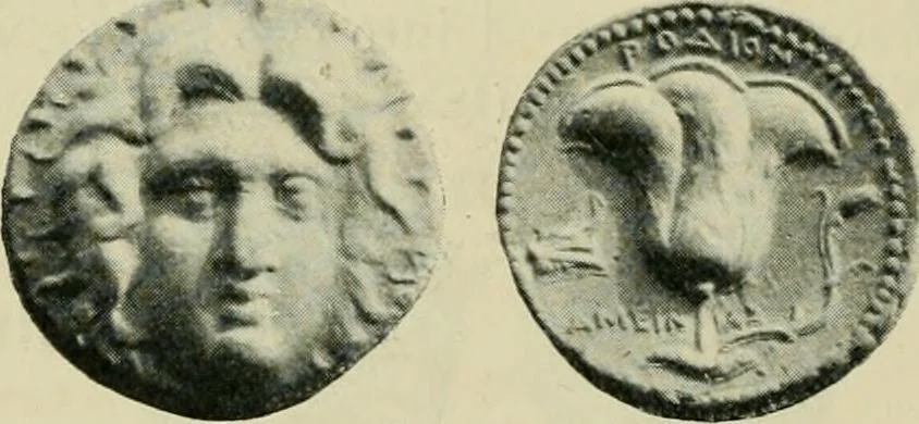An illustration from Greek coins and their parent cities, 1902, leaf 195