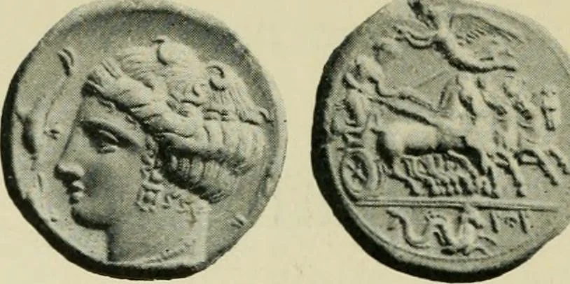 An illustration from Greek coins and their parent cities, 1902, leaf 245