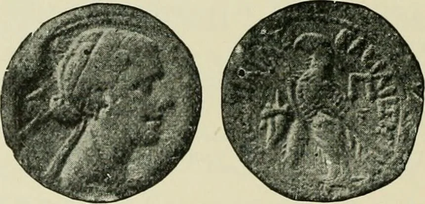 An illustration from Greek coins and their parent cities, 1902, leaf 519