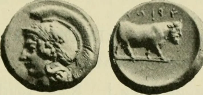 An illustration from Greek coins and their parent cities, 1902, leaf 52